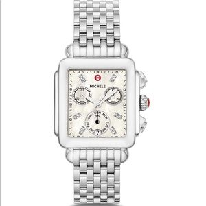 Michele Deco Non-Diamond, Diamond Dial Watch
